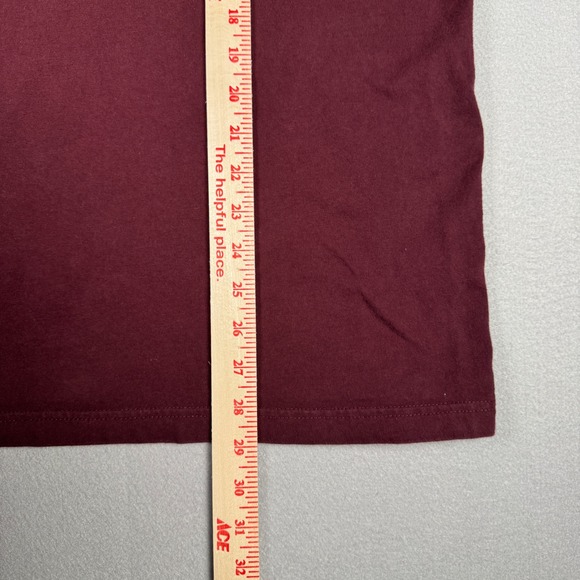 American Eagle Super Soft Standard Fit Mens T-Shirt XL Burgundy Short Sleeve Tee - Picture 6 of 7